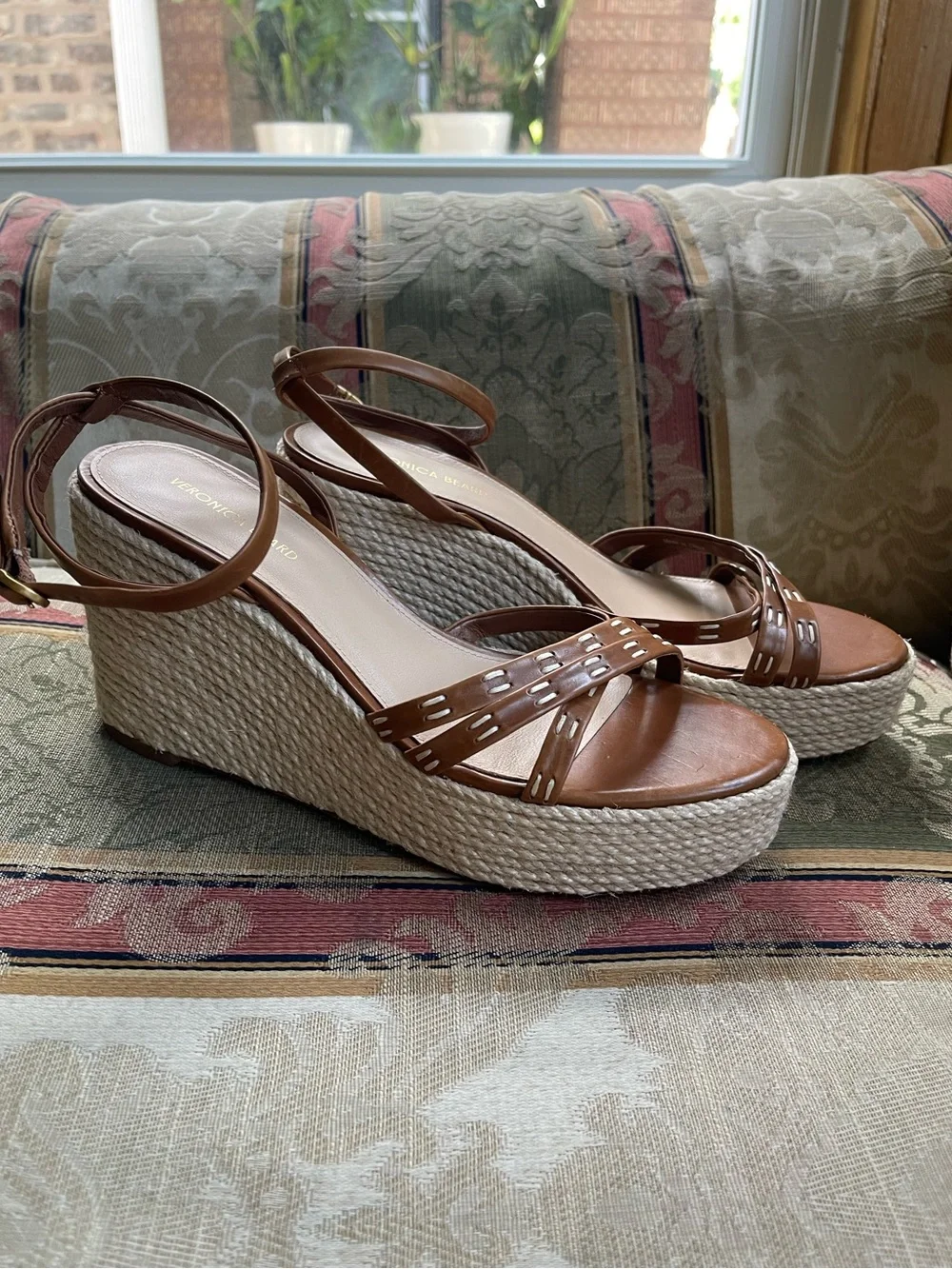 Veronica Beard Women's Philene Espadrille Wedge Sandals. Size 7.5 Women N12-18
